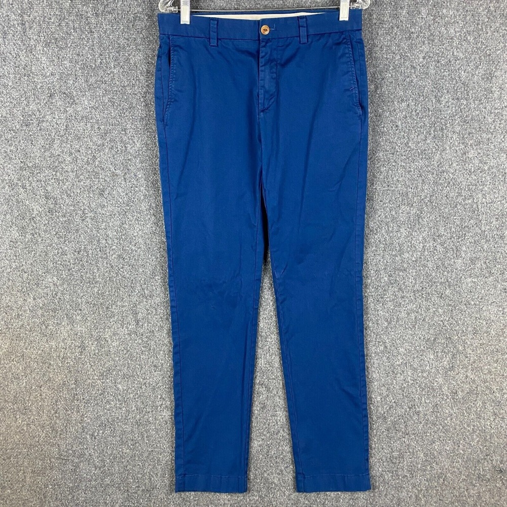 Brooks Brothers Pants Men's 32/32 Chino Blue Cotton‎ Blend Adults Zipper Fly